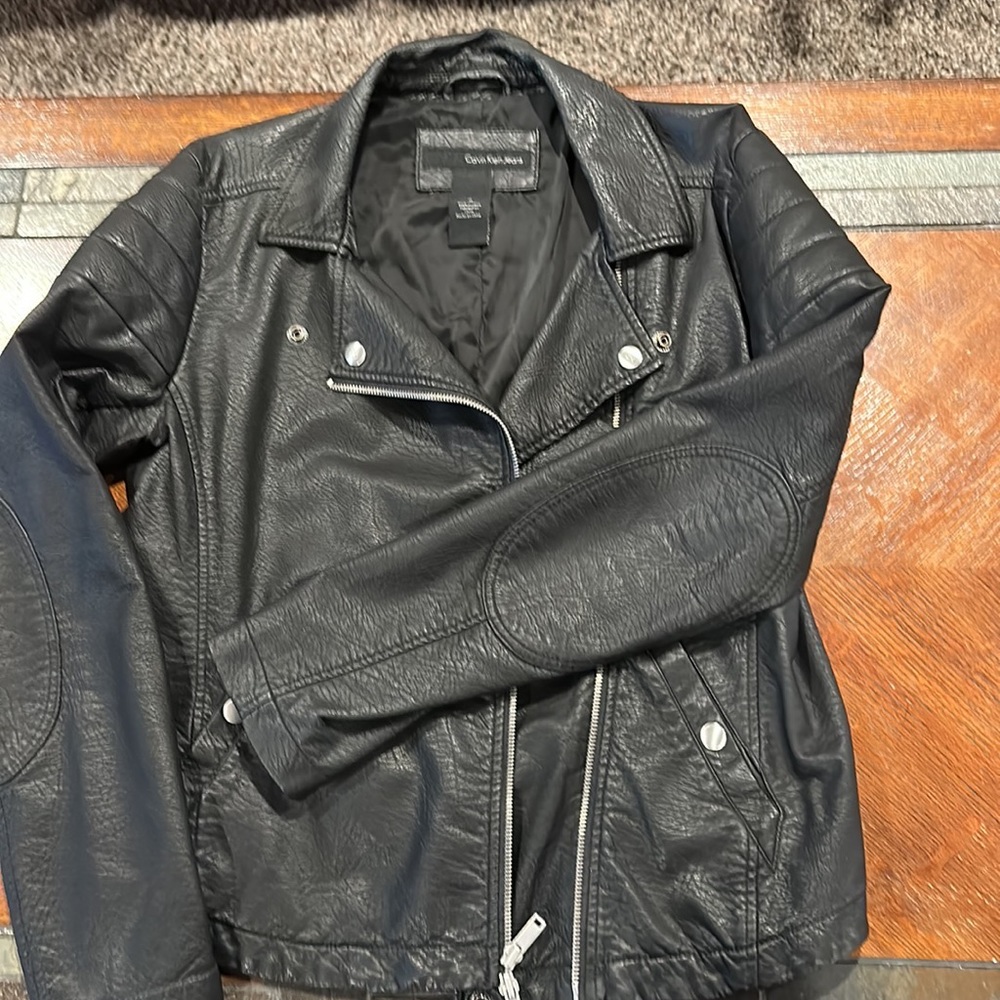Faux leather. Black